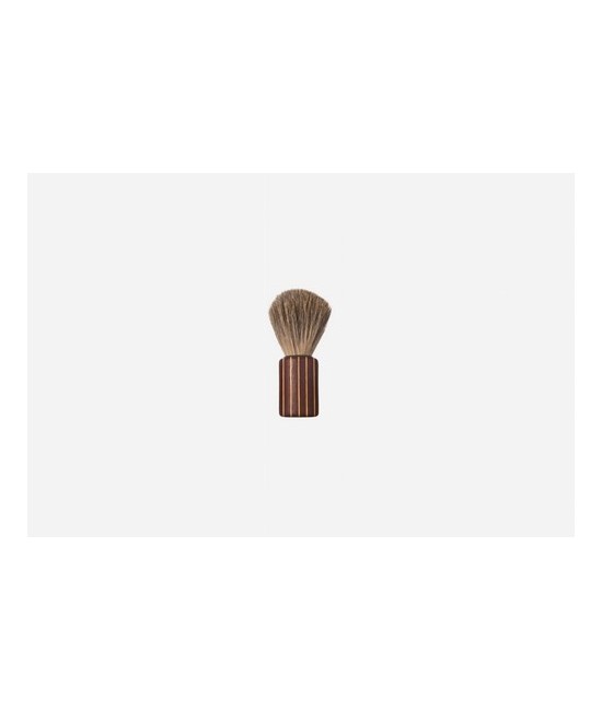 Brocha de afeitar, cilíndrica, teñida, color de pelo de tejón puro
Mango hecho de madera contrachapada pegada e impermeable, p