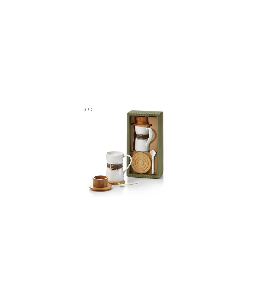 DB.SET TAZA PLATO BAMBU
