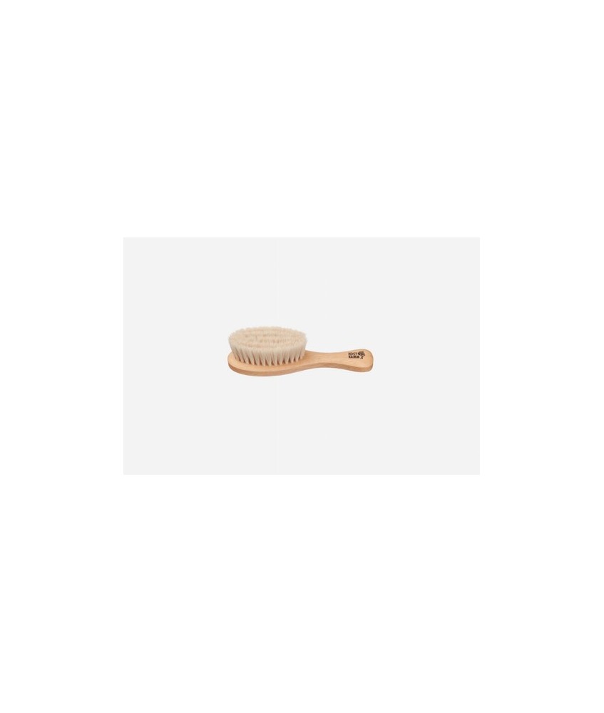 Mini cepillo para bebé, haya encerado, pelo corto, muy suave de cabra
Idoneidad: pelo de bebé, masaje de caricias. Largo: 13 c