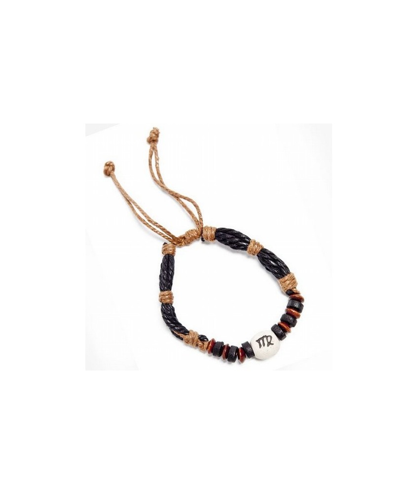 
Pulsera del zodiaco de hilo y ceramica.
Presentada con cartón explicativo.