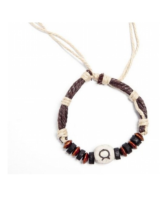 Pulsera del zodiaco de hilo y ceramica.
Presentación con cartón explicativo.