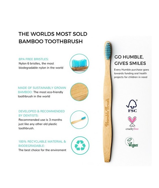 HM.CEPILLO DIENTES BAMBU ADULTO MEDIO NEGRO