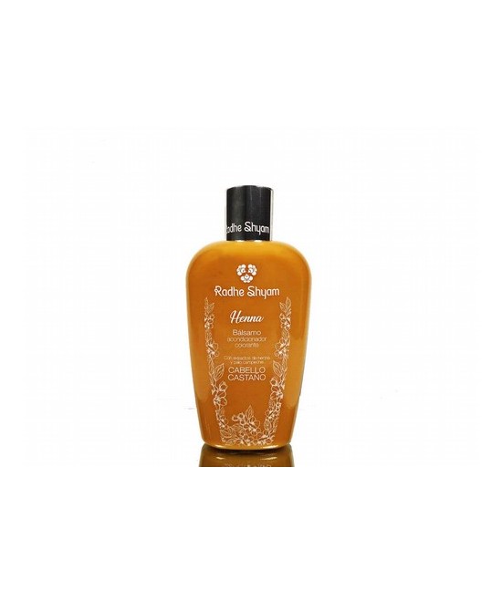 El Bálsamo Acondicionador Colorante a la Henna Radhe Shyam, ha sido desarrollado para reforzar la acción del Shampoo Colorante 