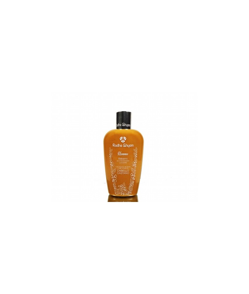 El Bálsamo Acondicionador Colorante a la Henna Radhe Shyam, ha sido desarrollado para reforzar la acción del Shampoo Colorante 