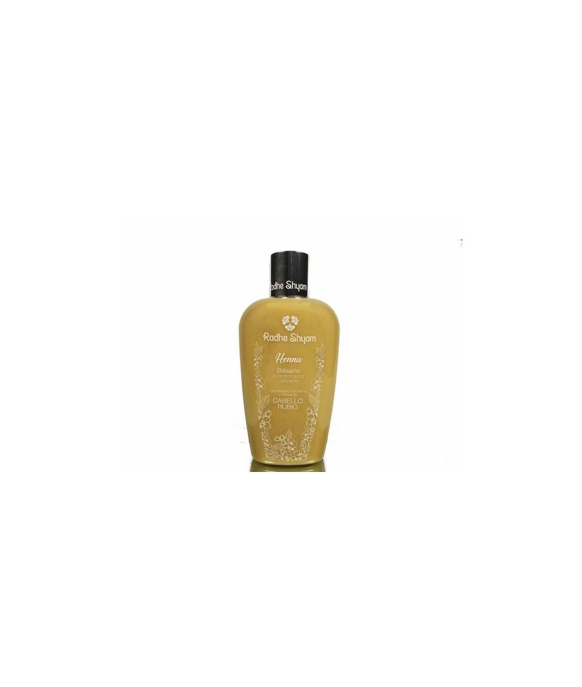 El Bálsamo Acondicionador Colorante a la Henna Radhe Shyam, ha sido desarrollado para reforzar la acción del Shampoo Colorante 
