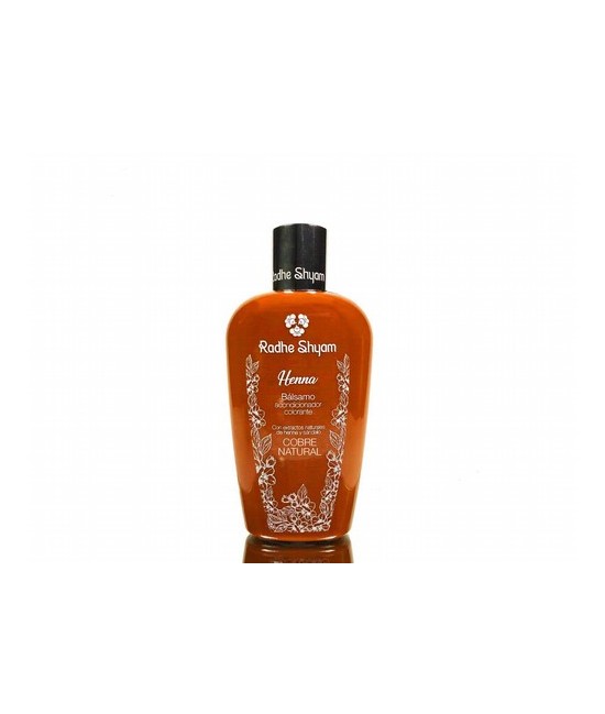 El Bálsamo Acondicionador Colorante a la Henna Radhe Shyam, ha sido desarrollado para reforzar la acción del Shampoo Colorante 