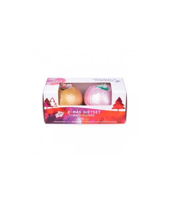 Dos bombas de baño brillantes con una fragancia suave a canela.

Regala esta caja de Navidad o simplemente disfrutala tu mism