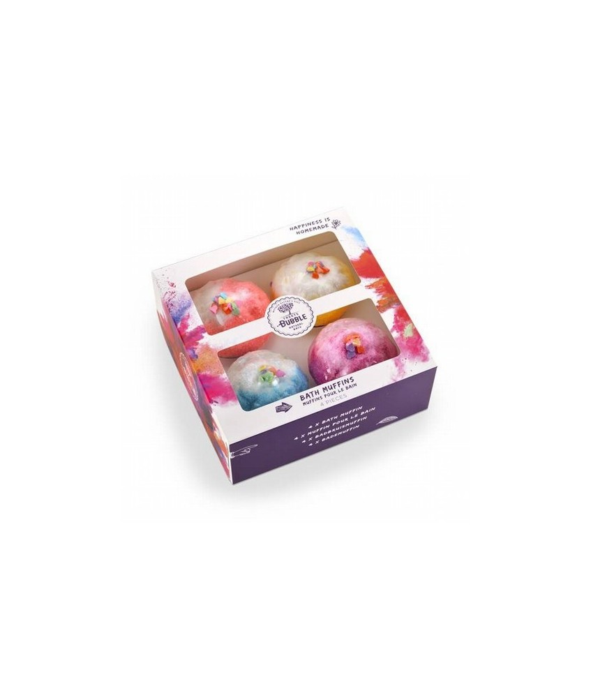 Set de regalo de las 4 magdalenas efervescentes para el baño.

1 Magdalena eeferescente OMG Orange
1 Magdalena efervescente 
