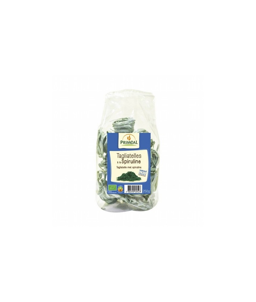 Deliciosos tagliatelle con el color y aroma exclusivo gracias a la cespirulina. Listos en 10 minutos, ideales para un sabroso p