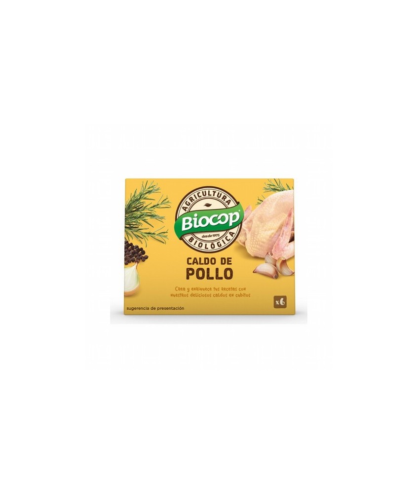 Caldo concentrado de pollo en cubitos De auténtico sabor Para crear y enriquecer tus mejores platos Presentado en estuche de ca