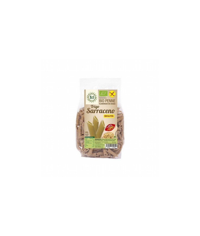 PENNE TRIGO SARRACENO CON LINO SIN GLUTEN BIO 250 G SOL NATURAL
 
Ingredientes:
Harina de Trigo Sarraceno* 75% y Harina de L