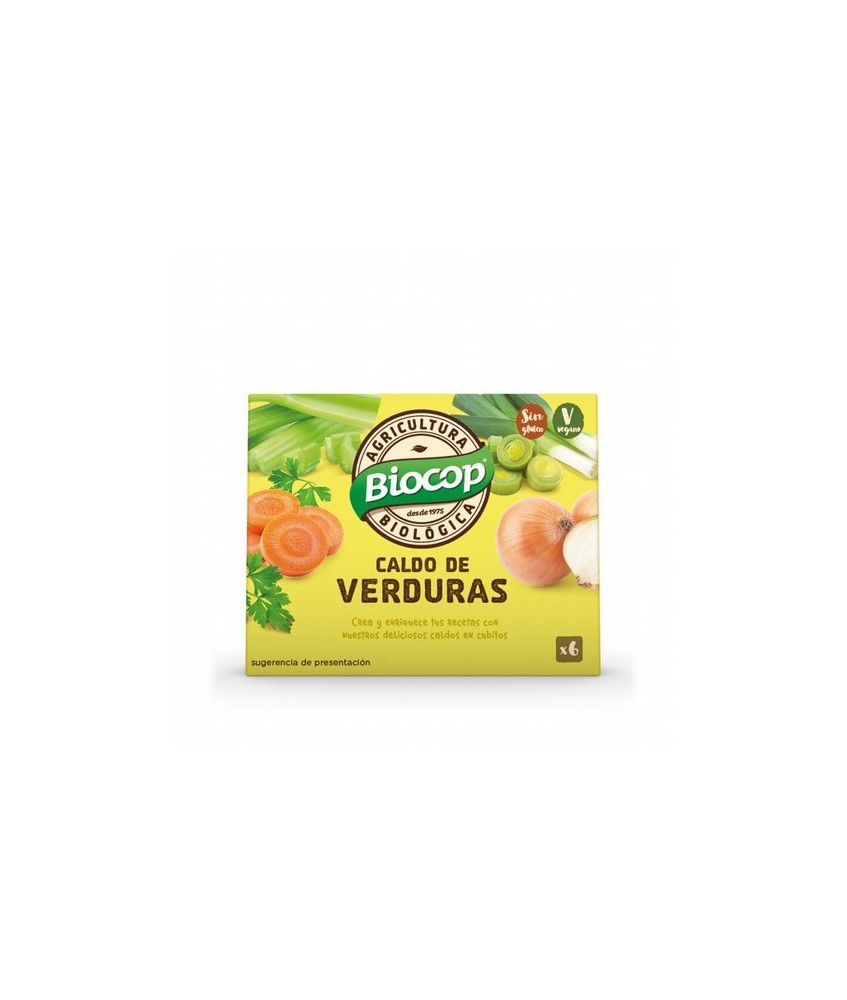 0213 Caldo de verduras cubitos Biocop 6 x 10 g
BIOCOP

Caldo deshidratado en cubitos. Apto para veganos. Una sabrosa mezcla 