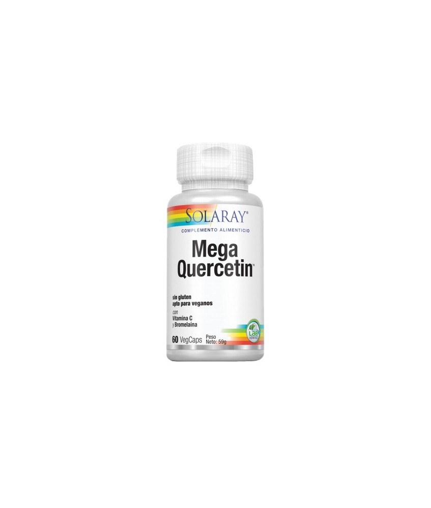 Mega Quercetin- 60 VegCaps. Sin Gluten. Apto Para Veganos
REF.44686
CONTENIDO MEDIO (POR VEGCAP)
Quercetin dihidrato

600