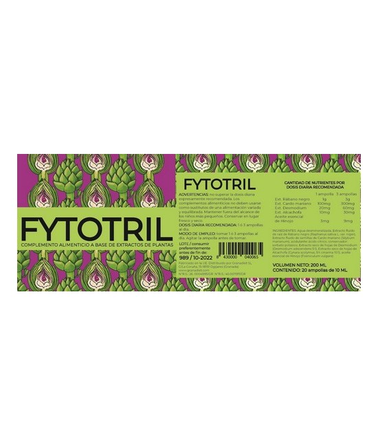 GR.FYTOTRIL (RABANO NEGRO) 20 AMP. 10 Ml.