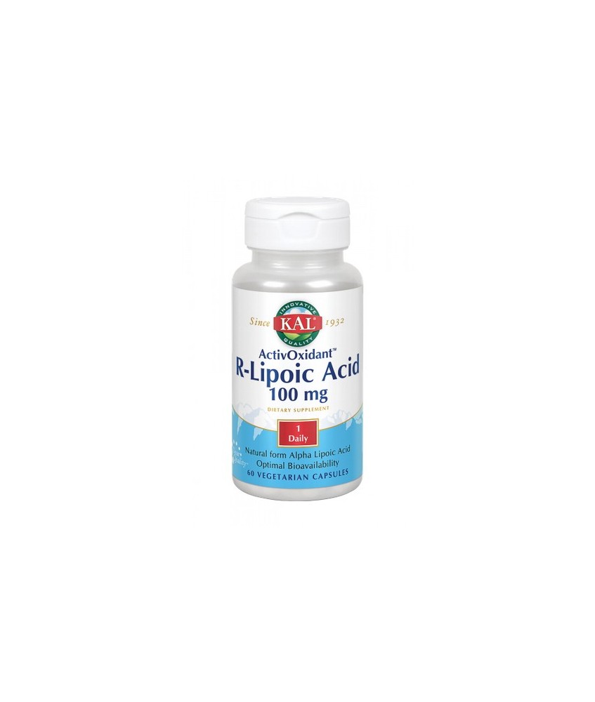 R-Lipoic Acid ActivOxidant -60 Vegcaps. Apto Para Veganos
REF.50212
CONTENIDO MEDIO (POR VEGCAP)
Ácido R-alfa lipoico      