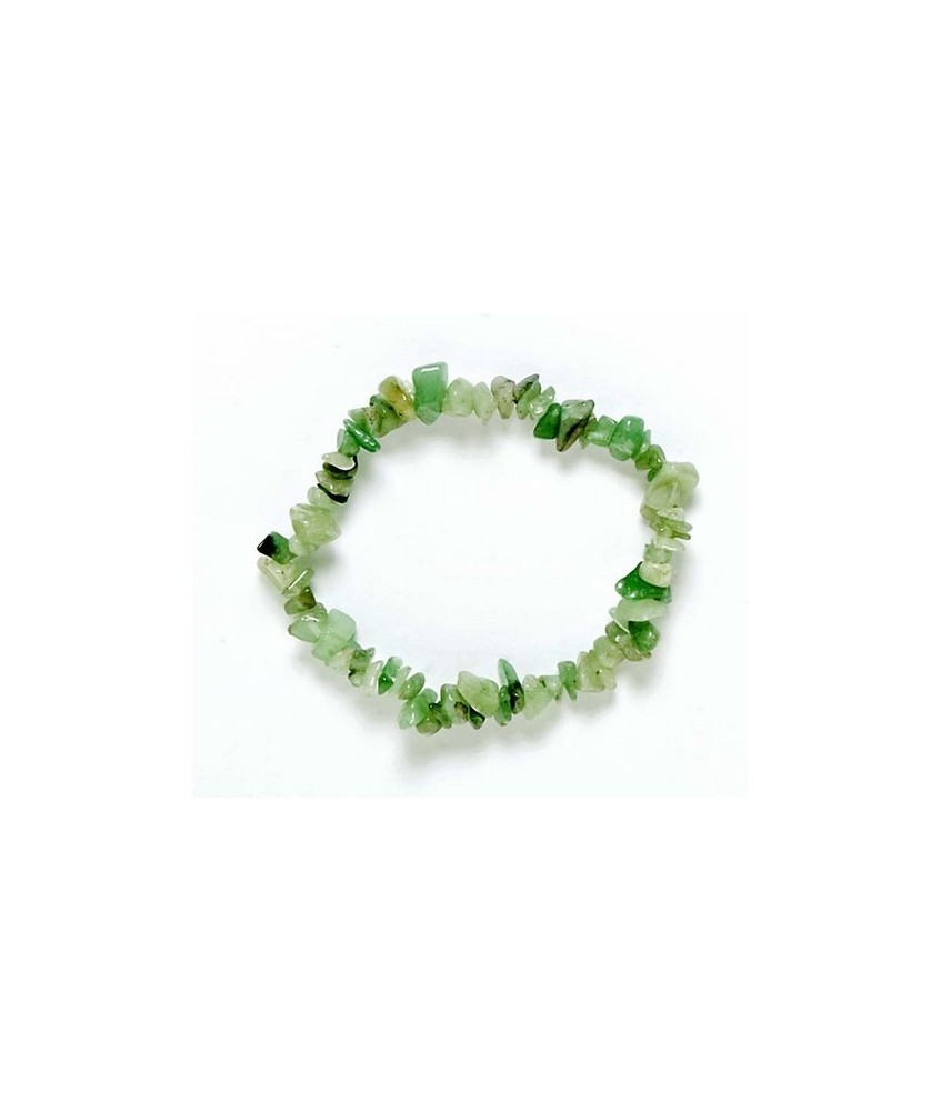 Pulsera Chip Jade Verde.
Presentada en jinete de cartón con nombre de mineral y su propiedad.
