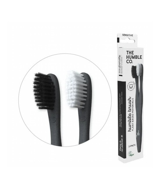 paquete de 2 cepillos de dientes a base de plantas - sensitive white / black
la segunda mejor cosa
estamos locos por el bambú