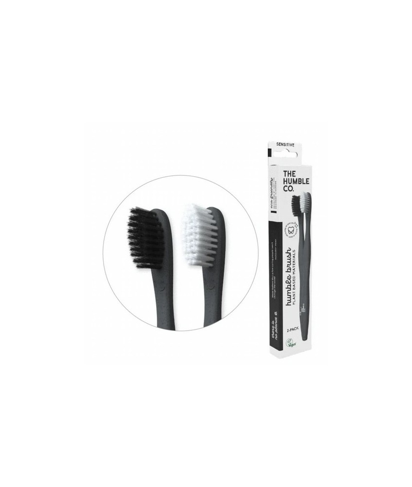 paquete de 2 cepillos de dientes a base de plantas - sensitive white / black
la segunda mejor cosa
estamos locos por el bambú