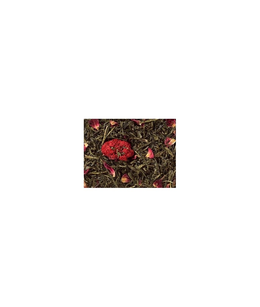 Té verde (90 %), pepas de granada, flor de granada entera, aroma, flor de rosas