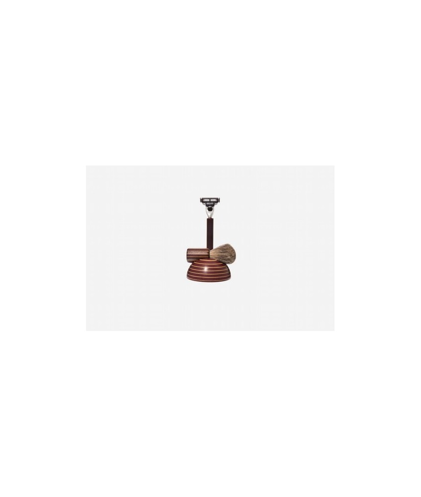 
Juego de afeitado, compuesto por el art. 615, 715 y soporte, coloreado, cepillo de techo, Mach3
Set de afeitado de contracha
