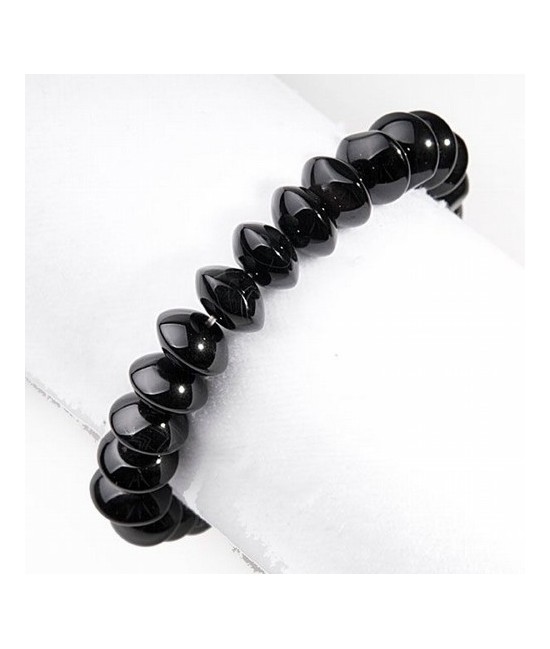 Pulsera de ónix de 38 piezas de 8 mm. de diámetro.
Engarce de goma elástica.