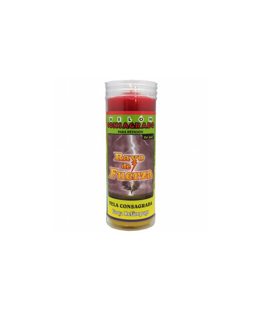 VELON CONSAGRADO Rayo de Fuerza 15 x 5.5 cm (Incluye Ritual)