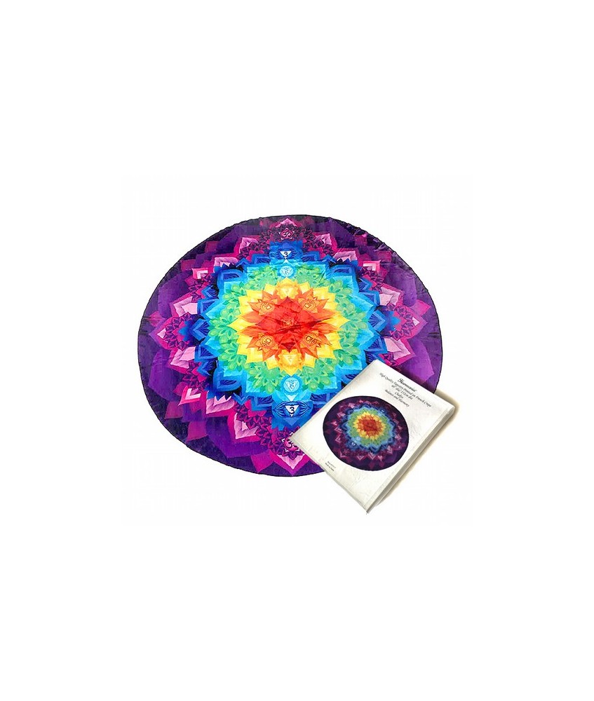 Tapete de polyester de 152cmØ.

Incluye caja de cartón para guardarlo.