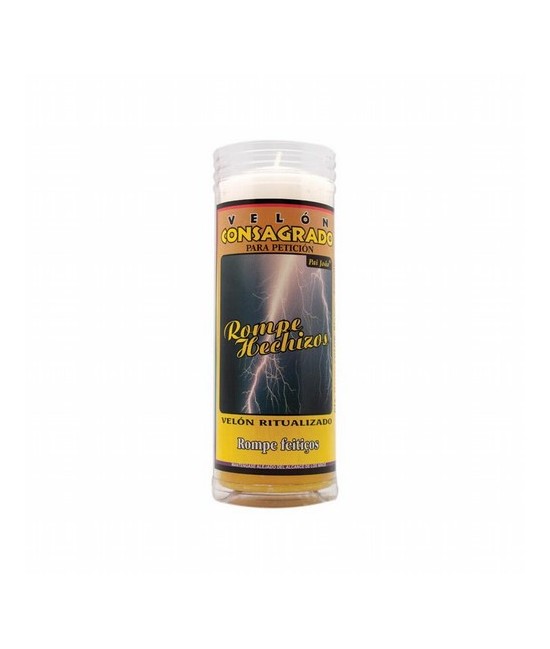 VELON CONSAGRADO Rompe Hechizo 15 x 5.5 cm (Incluye Ritual)