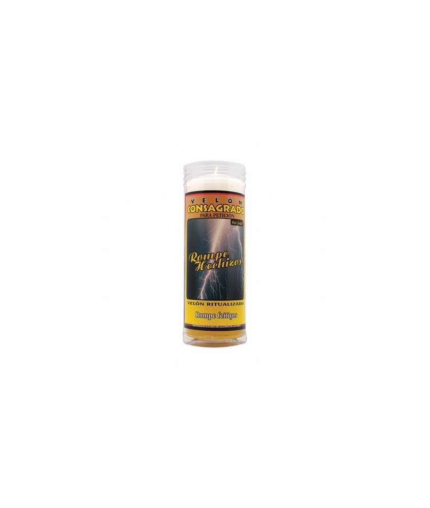 VELON CONSAGRADO Rompe Hechizo 15 x 5.5 cm (Incluye Ritual)