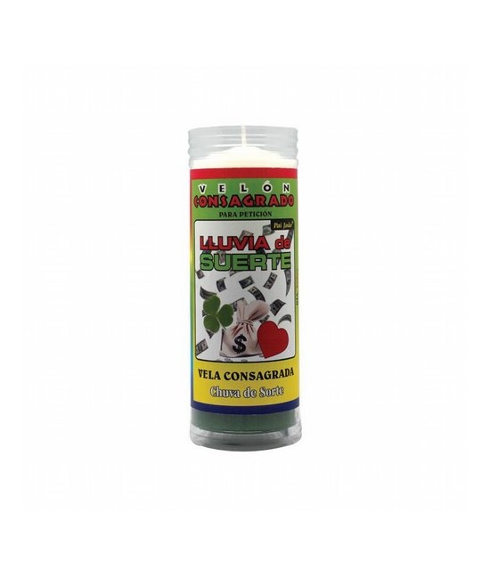 VELON CONSAGRADO Lluvia de Suerte 15 x 5.5 cm (Incluye Ritual)

Este Velón se utiliza para hacer rituales para todos los tipo
