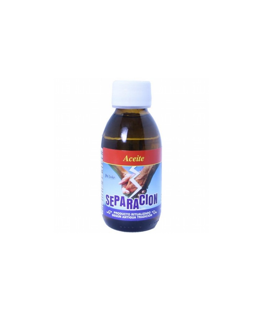 Aceite Separacion 125 ml

Este aceite se utiliza en rituales para desunir parejas, separar amistades o personas que no deben 