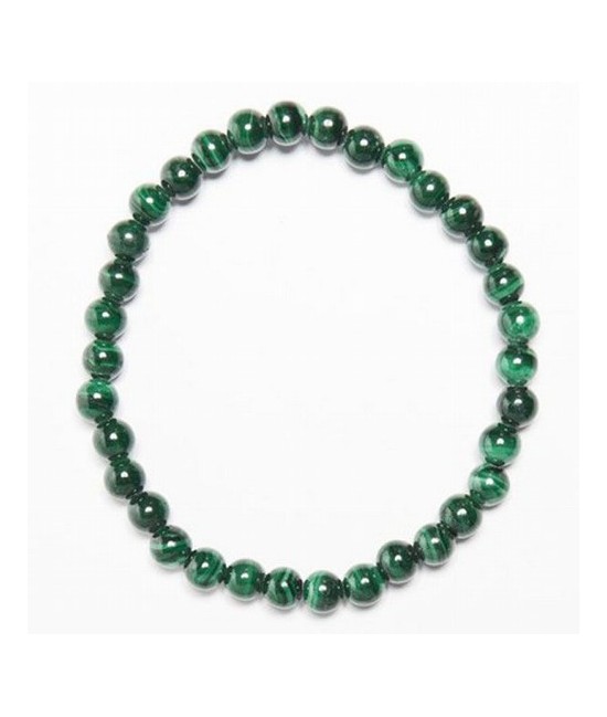 Pulsera de Malaquita en bola 6mm.

Engarzada en goma elástica.

Calidad Extra