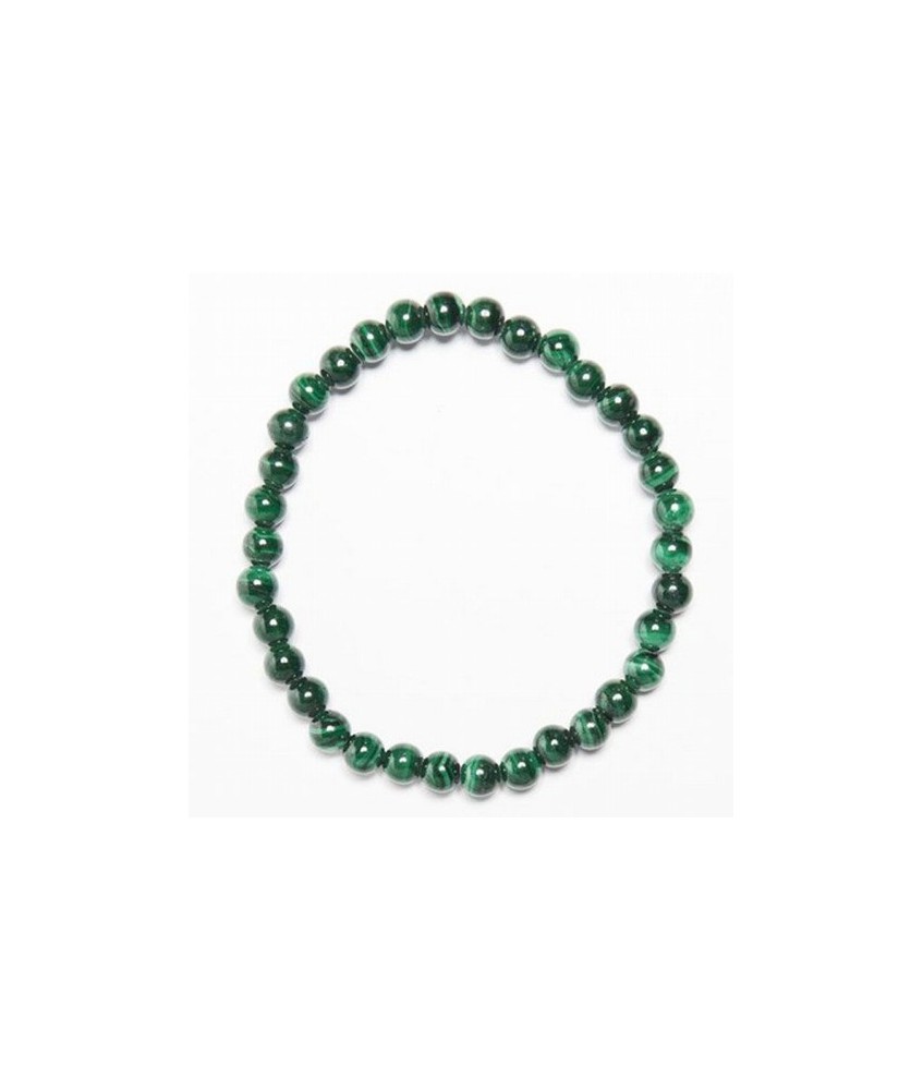 Pulsera de Malaquita en bola 6mm.

Engarzada en goma elástica.

Calidad Extra
