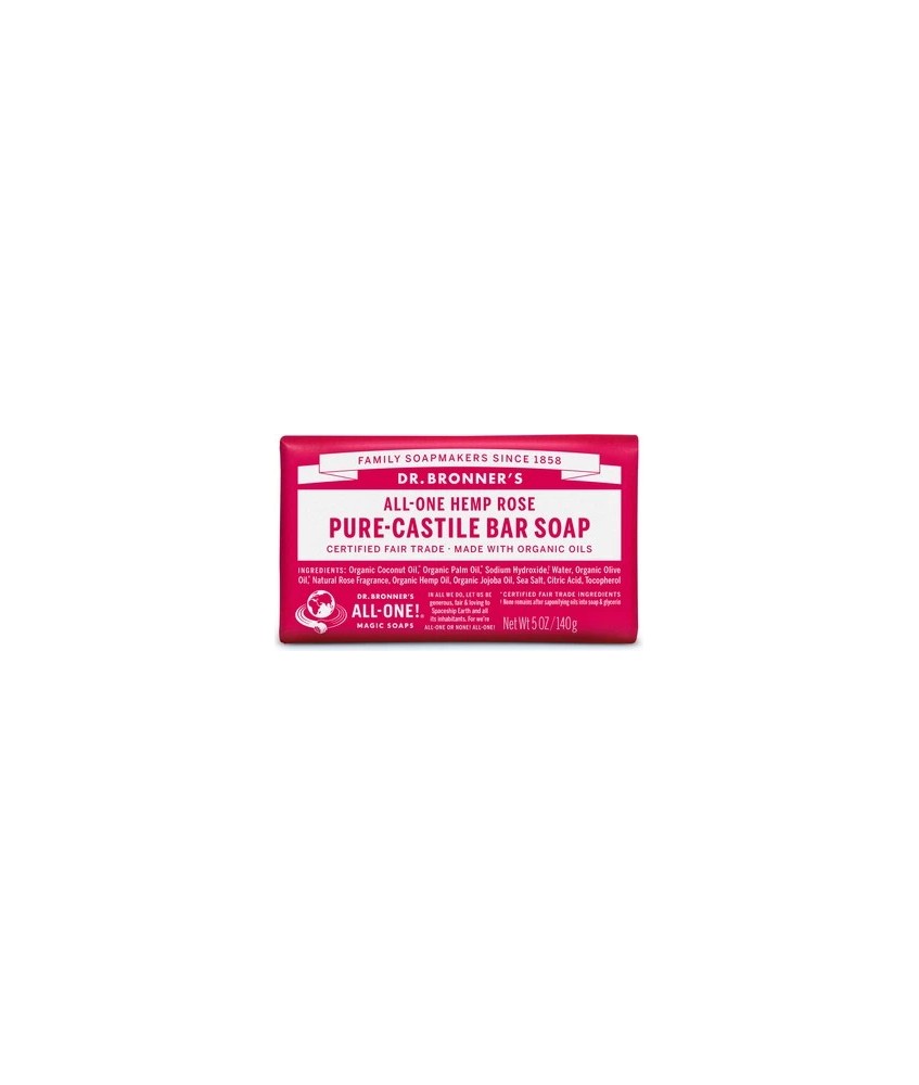 Floral y fresco, con un toque de dulzura: nuestro jabón en barra Rose Pure-Castile está elaborado con ingredientes certificados