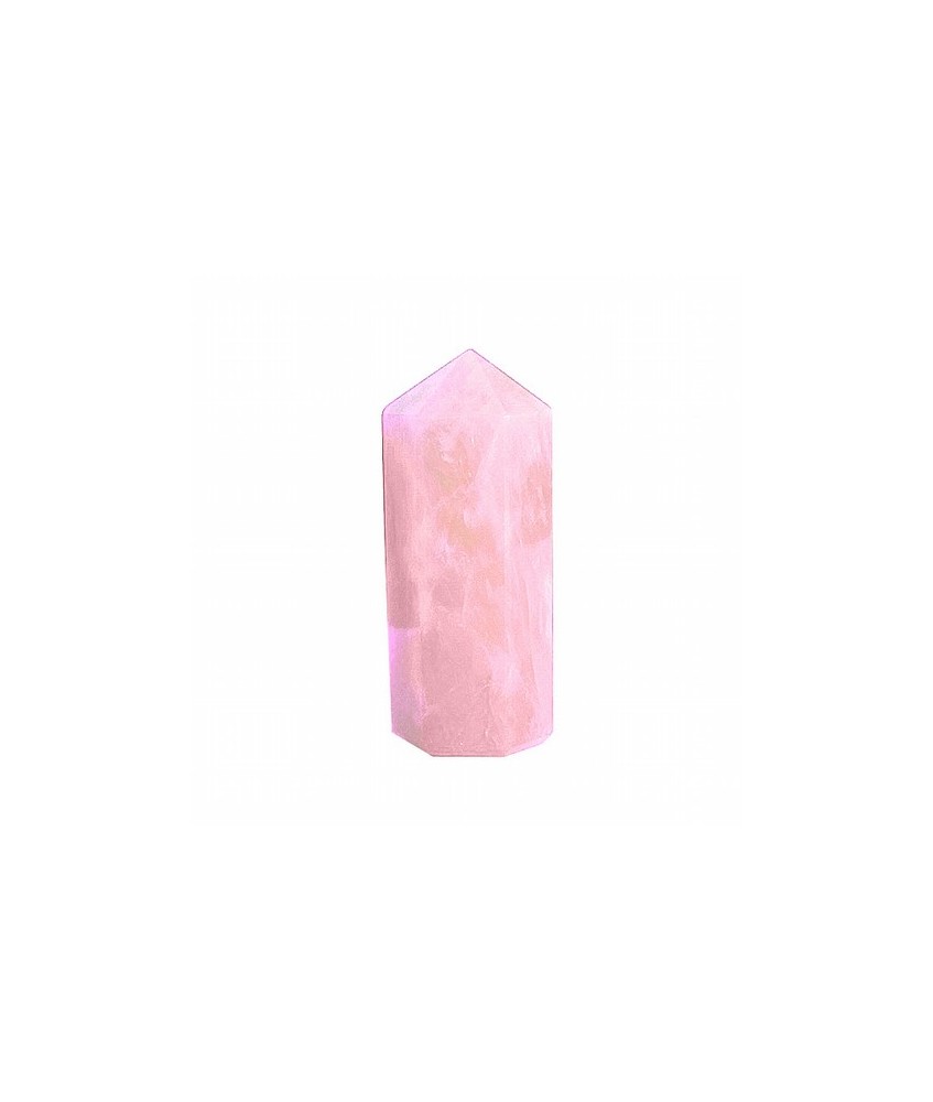 Punta pulida de Cuarzo Rosa.

Tamaño: 5,5x2cm
