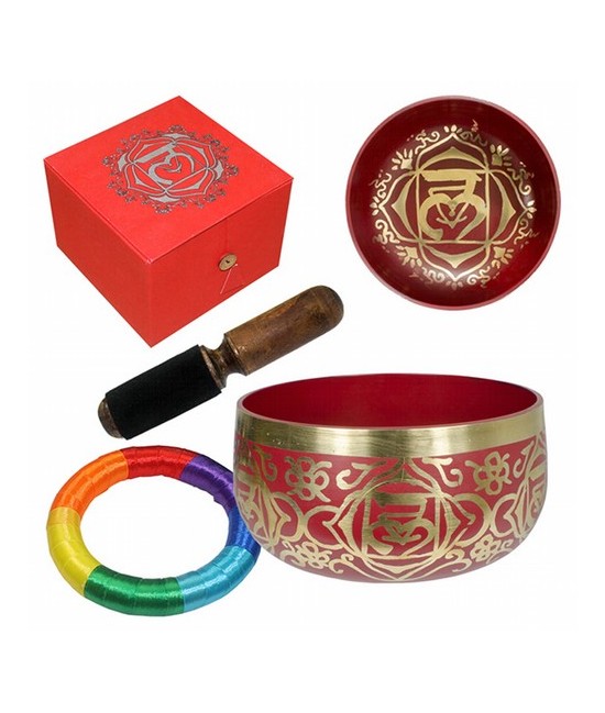 Cuenco de bronce perteneciente al Primer Chakra.
Incluye Cuenco de Bronce, aro almohadilla, mazo y caja.

Medida cuenco: 12,