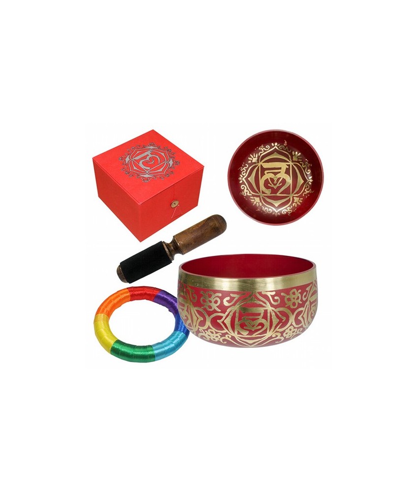 Cuenco de bronce perteneciente al Primer Chakra.
Incluye Cuenco de Bronce, aro almohadilla, mazo y caja.

Medida cuenco: 12,