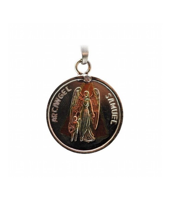 Amuleto Arcangel Chamuel con Tetragramaton 2.5 cm