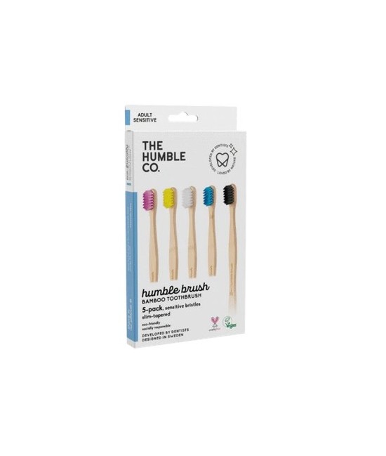 paquete familiar - cepillo de dientes de bambú plano y curvo para adultos - sensible - paquete de 5
el original que arrasó en 