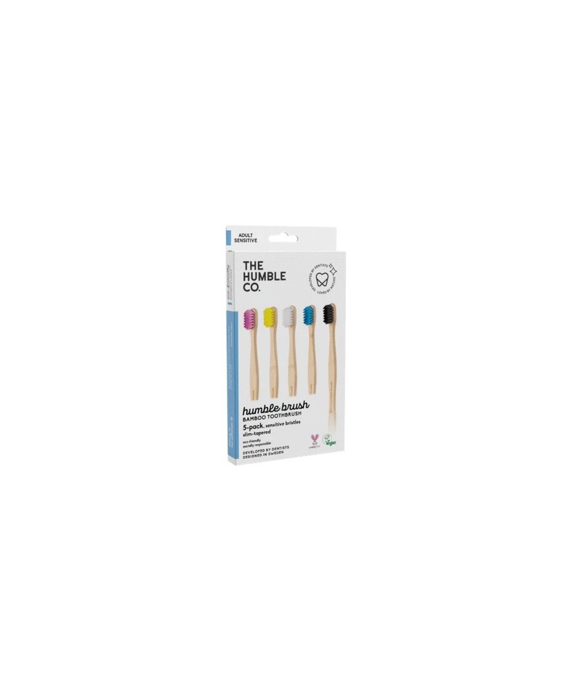 paquete familiar - cepillo de dientes de bambú plano y curvo para adultos - sensible - paquete de 5
el original que arrasó en 
