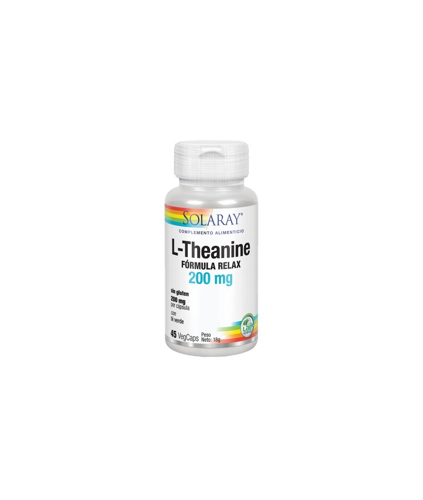 L-Theanine 200 Mg- 45 VegCaps. Sin Gluten. Apto Para Veganos
REF.4992
CONTENIDO MEDIO (POR VEGCAP)
L-teanina

200

mg
