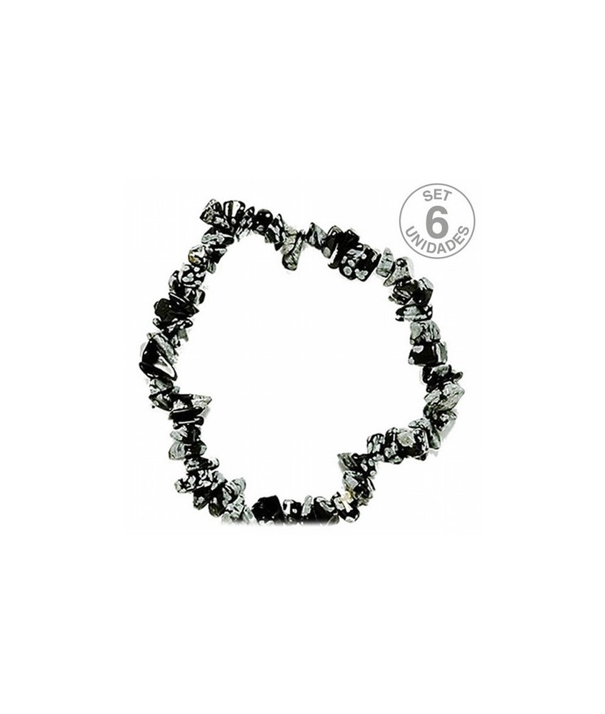 Pulsera Chip Obsidiana Nevada.

Presentada en jinete de cartón con nombre de mineral y su propiedad.

PRECIO UNIDAD