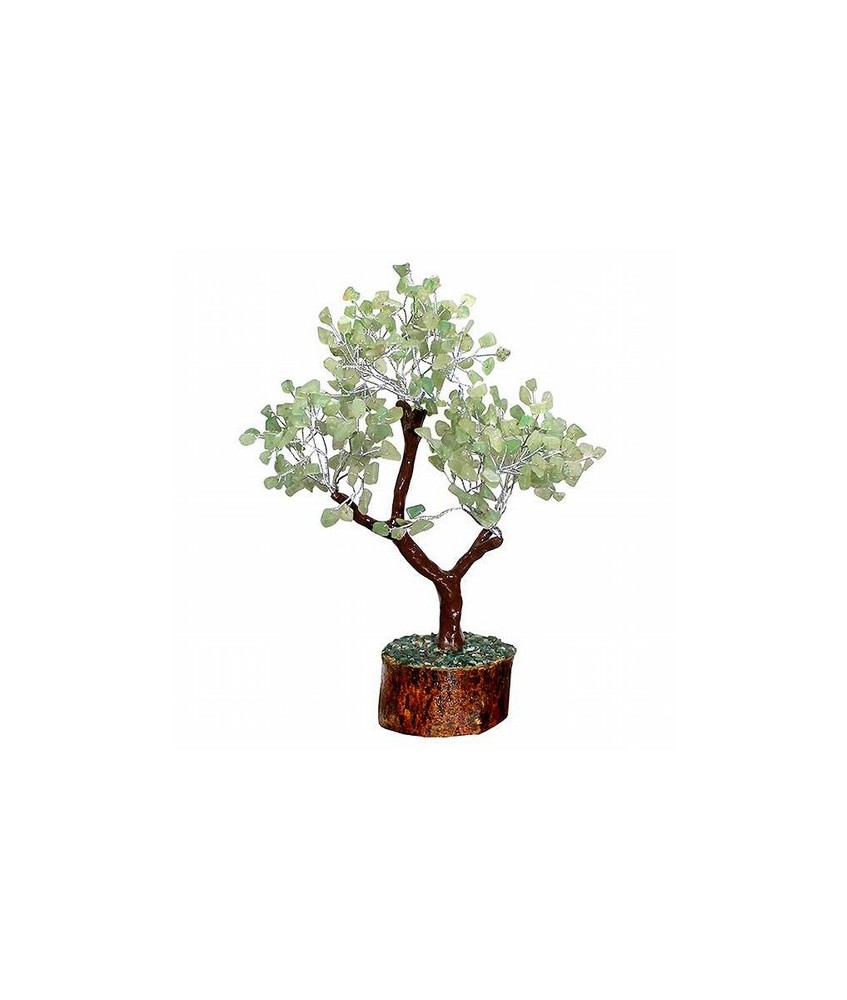 Árbol compuesto de 160 piedras chip en  Aventurina.

Base de madera.

Para la cultura asiática simboliza la vida, la prospe