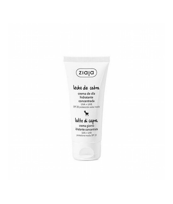 Crema concentrada de día con protección solar SPF20.

Suaviza e hidrata la epidermis.
Protege la piel contra el foto envejec