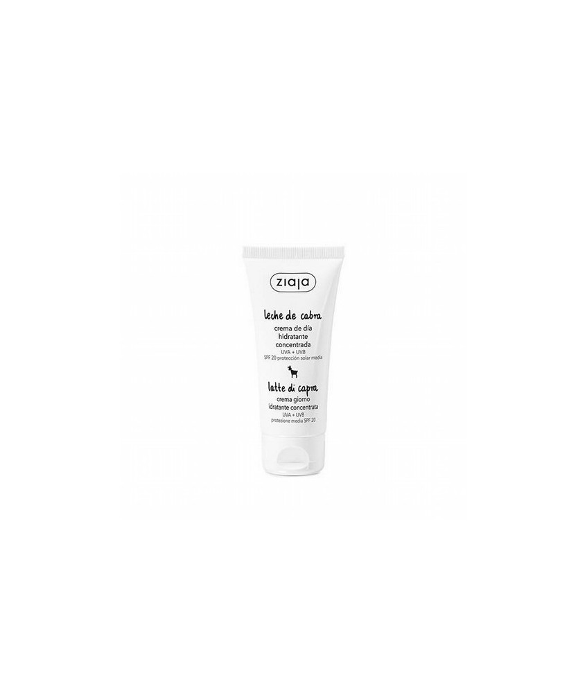 Crema concentrada de día con protección solar SPF20.

Suaviza e hidrata la epidermis.
Protege la piel contra el foto envejec