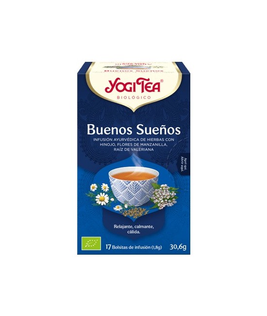Hinojo*, flores de manzanilla*, menta piperita*, cardamomo*, melisa*, hierba limón*, raíz de valeriana*, salvia*, flores de lav