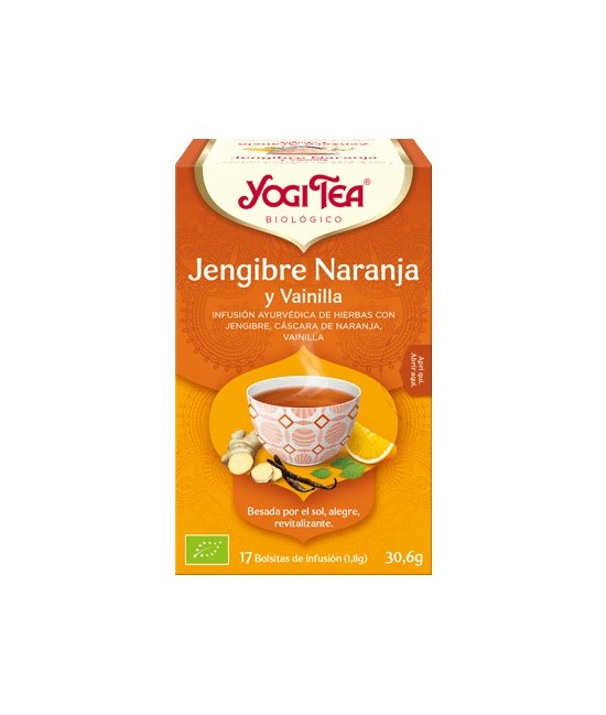 Jengibre*, regaliz*, hierba limón*, cáscara de naranja*, pimienta negra*, extracto de vainilla*, aceite esencial de naranja*, m
