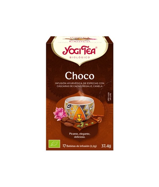 Cáscara de cacao*, canela*, regaliz*, algarroba*, cebada malteada*, cacao magro en polvo*, cardamomo*, jengibre*, clavo*, aceit