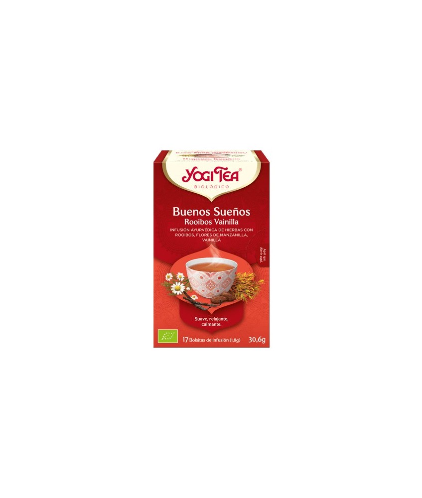 Rooibos*, flores de manzanilla*, cáscara de cacao*, regaliz*, extracto de vainilla*, canela*, cardamomo*, extracto de melisa*, 
