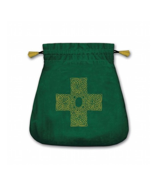 Bolsa Tarot Terciopelo Verde 20,5 x 20 cm (Motivo Cruz Celta) *
Ref.: TB30